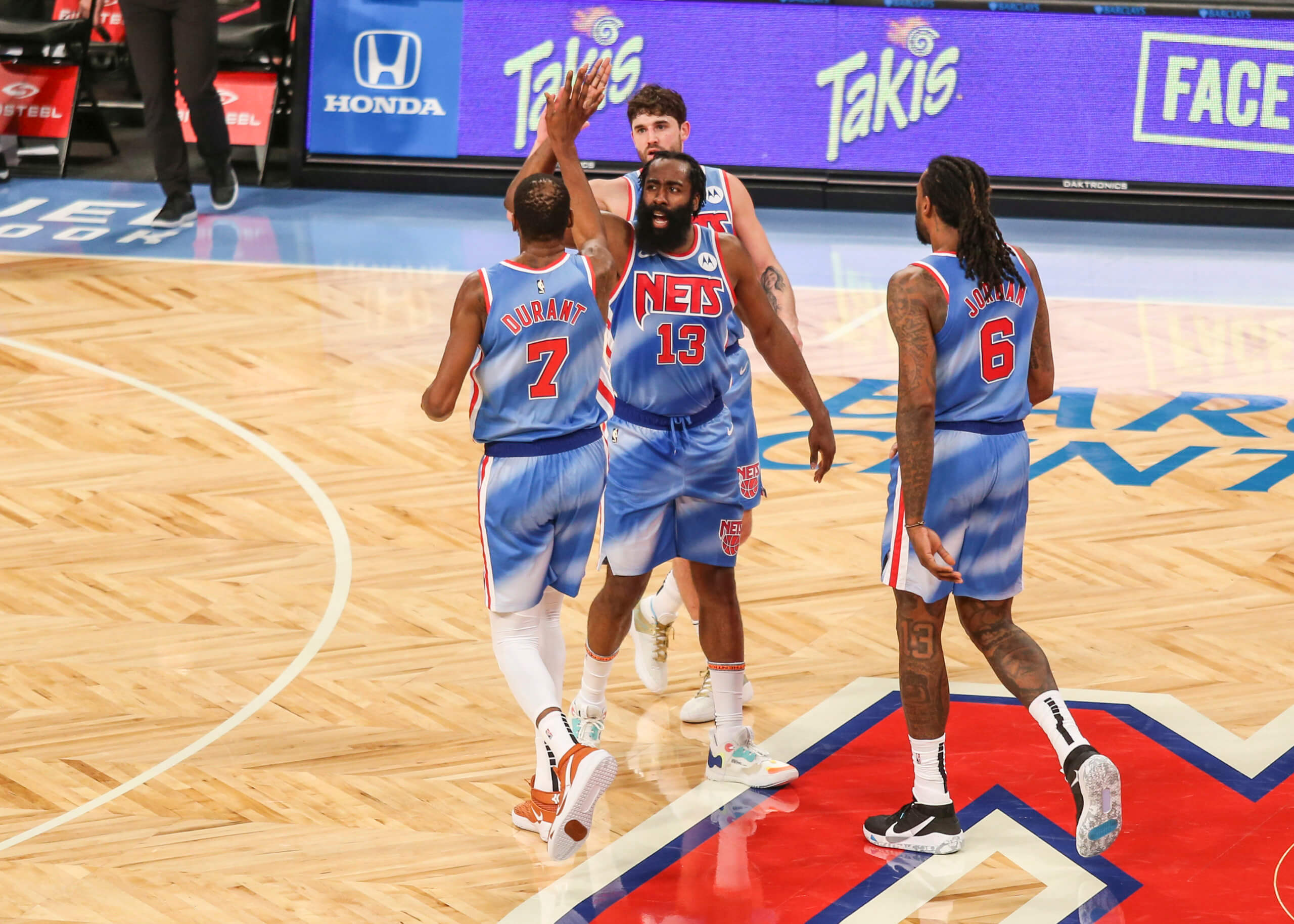 Nets Big 2 of Harden Durant already a force what about Kyrie