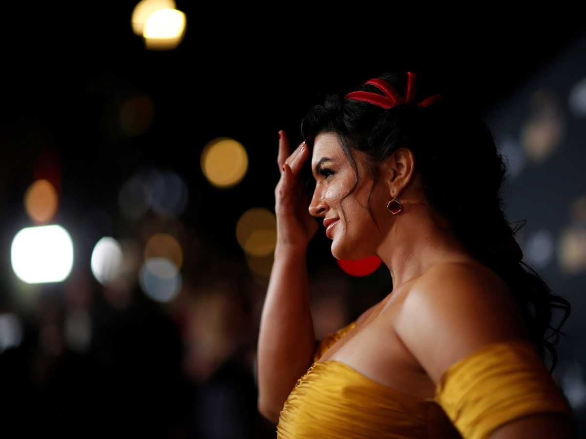 Cast member Carano poses at the premiere for the television series “The Mandalorian” in Los Angeles