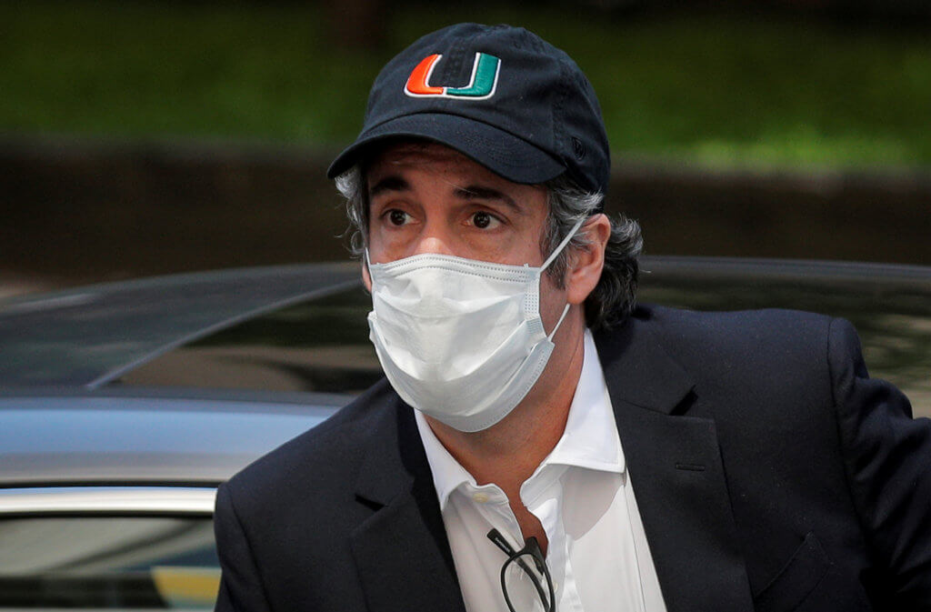 FILE PHOTO: Michael Cohen, the former lawyer for U.S. President Donald Trump, arrives back at home after being released from prison in New York