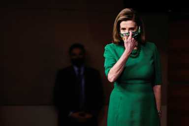 U.S. Speaker of the House Nancy Pelosi attends a news conference at the U.S. Capitol in Washington