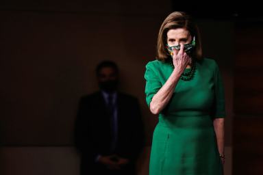 U.S. Speaker of the House Nancy Pelosi attends a news conference at the U.S. Capitol in Washington