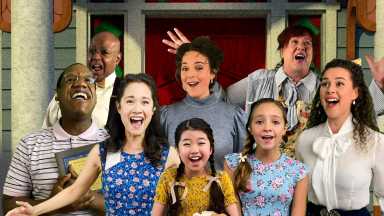 Clockwise (L-R) William Bellamy, Jay Aubrey Jones, Melissa Errico, Kathy Fitzgerald, Shereen Ahmed, Austyn Johnson, Kylie Kuioka, Ali Ewoldt