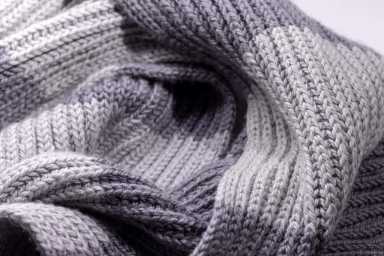 Gray two tone wool scarf background texture