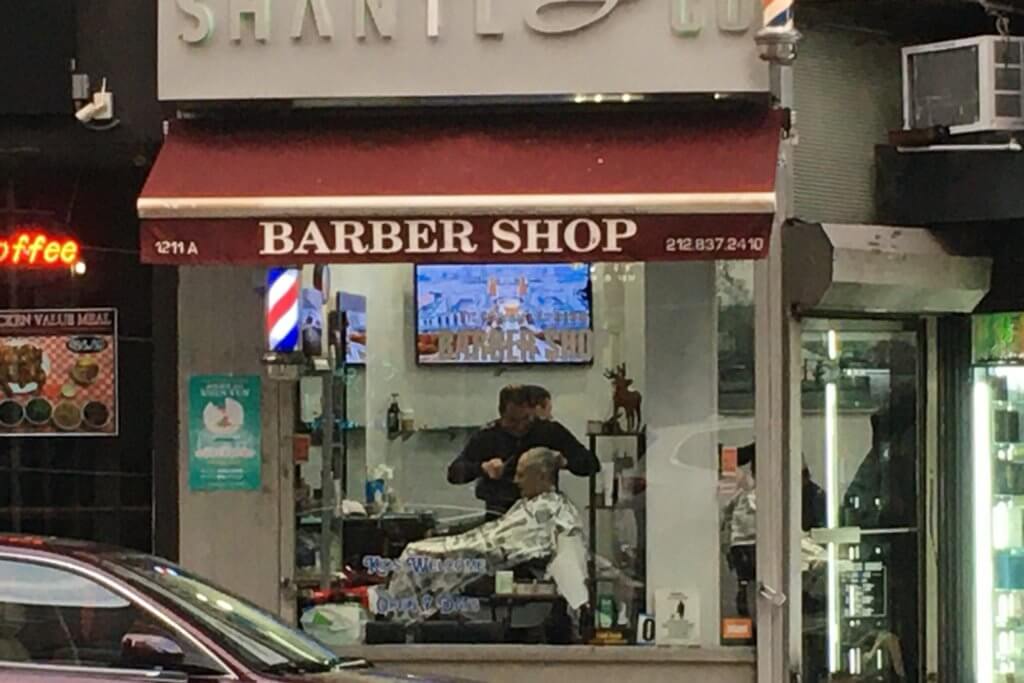Alex Shmuel's Barber Shop (photo by Michael Rock)