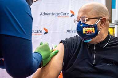 NYC: Union Leaders get COVID vaccine