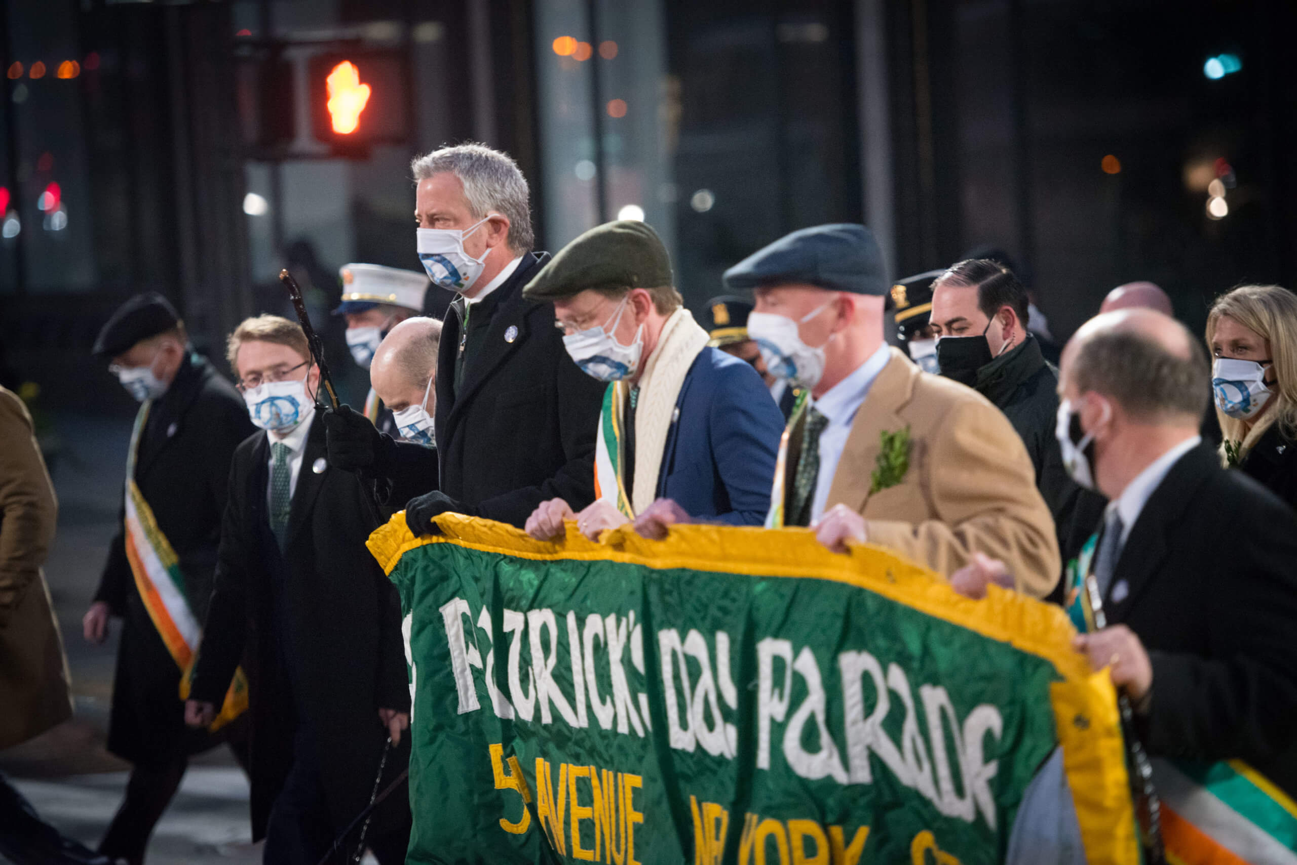 Subdued St. Patrick's Day Parade goes on during pandemic at crack