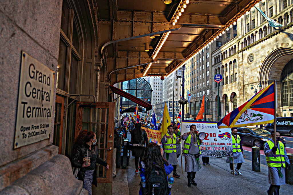 Hundreds march through Manhattan on 62nd anniversary of the Tibetan National uprising 3