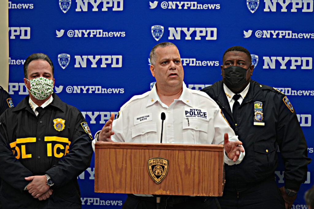 The thin blue jab: NYPD Medical Staff administer COVID Vax to hard-hit New Yorkers 3