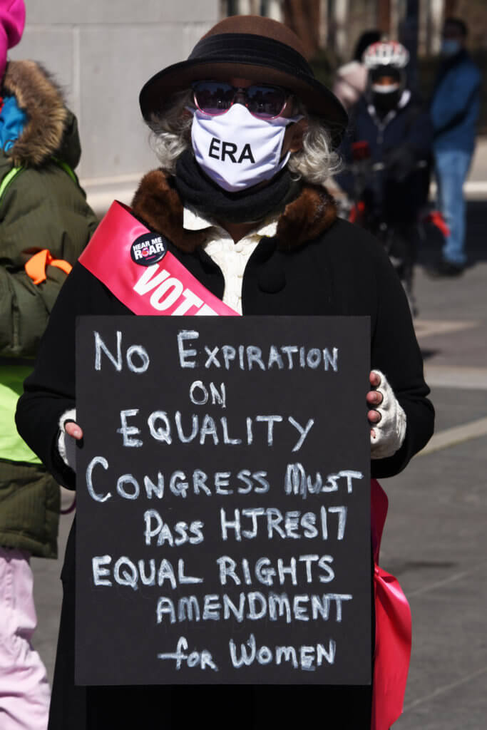Activists demand addition of Equal Rights Amendment to Constitution in gathering at Washington Square Park 10