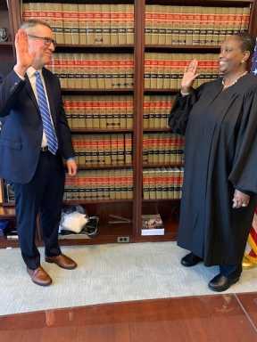 Mark swearing-in pic
