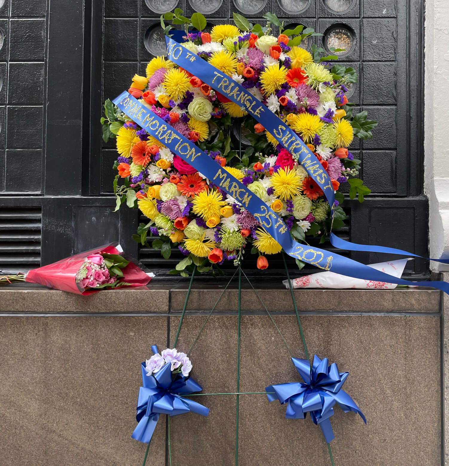 The memorial wreath