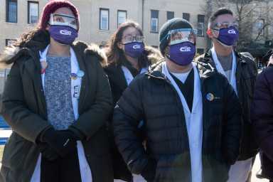NYC: QBP Presser outside St. John’s Episcopal Hospital