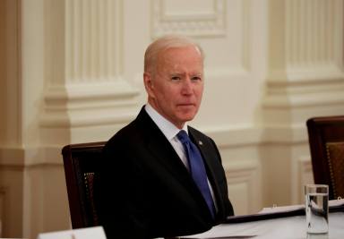 FILE PHOTO: U.S. President Biden holds first Cabinet meeting at the White House in Washington