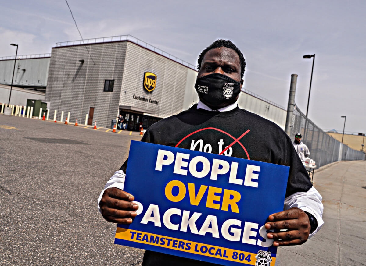 Unloved labor: Teamsters rally in Queens in support of fired UPS employees 3
