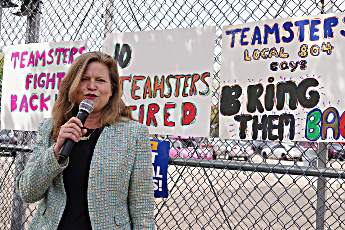 Unloved labor: Teamsters rally in Queens in support of fired UPS employees 4