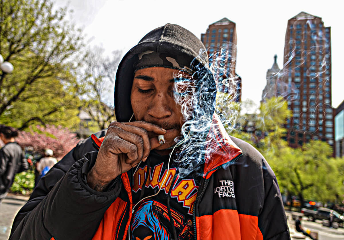 Vaxxers toke up: Activists in Union Square say 'Don’t be Doobious' of the COVID-19 vaccine 5