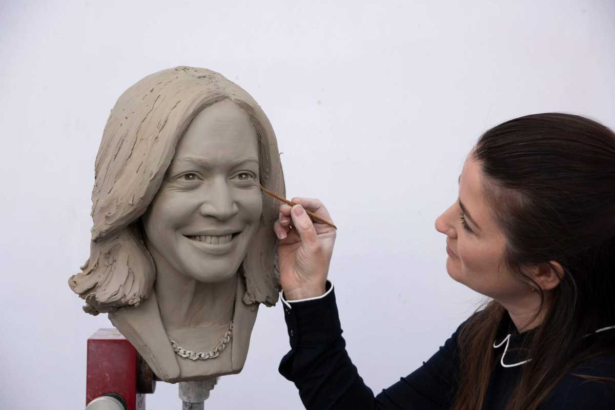 Harris with Studio Artist