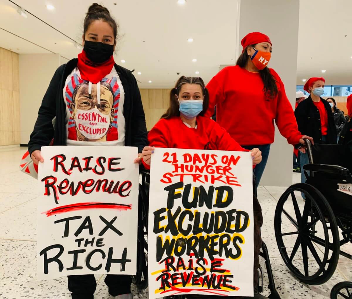 Hunger strikers fear $2.1B in NYS aid for excluded workers won't be enough 3