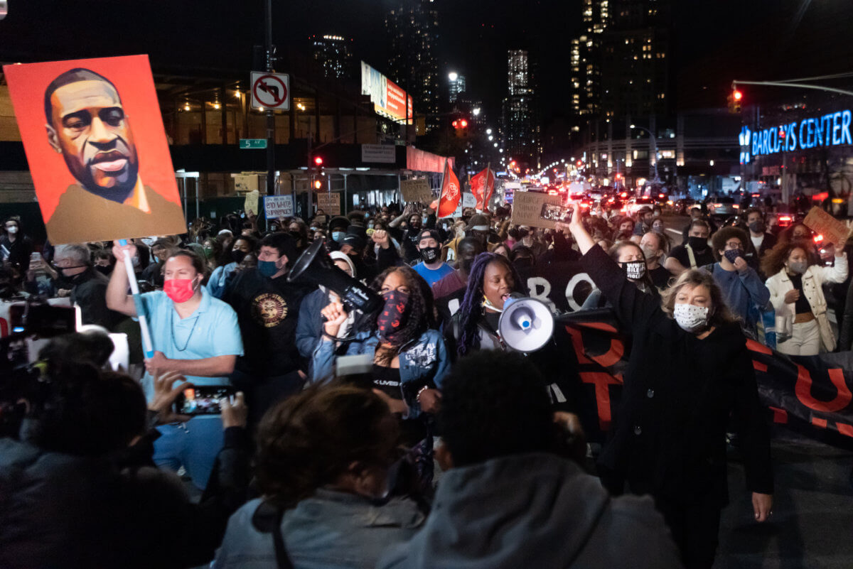 NYC: New Yorker rally after Goerge Floyd verdict