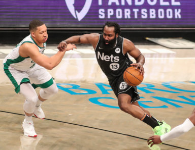 James Harden Nets Celtics