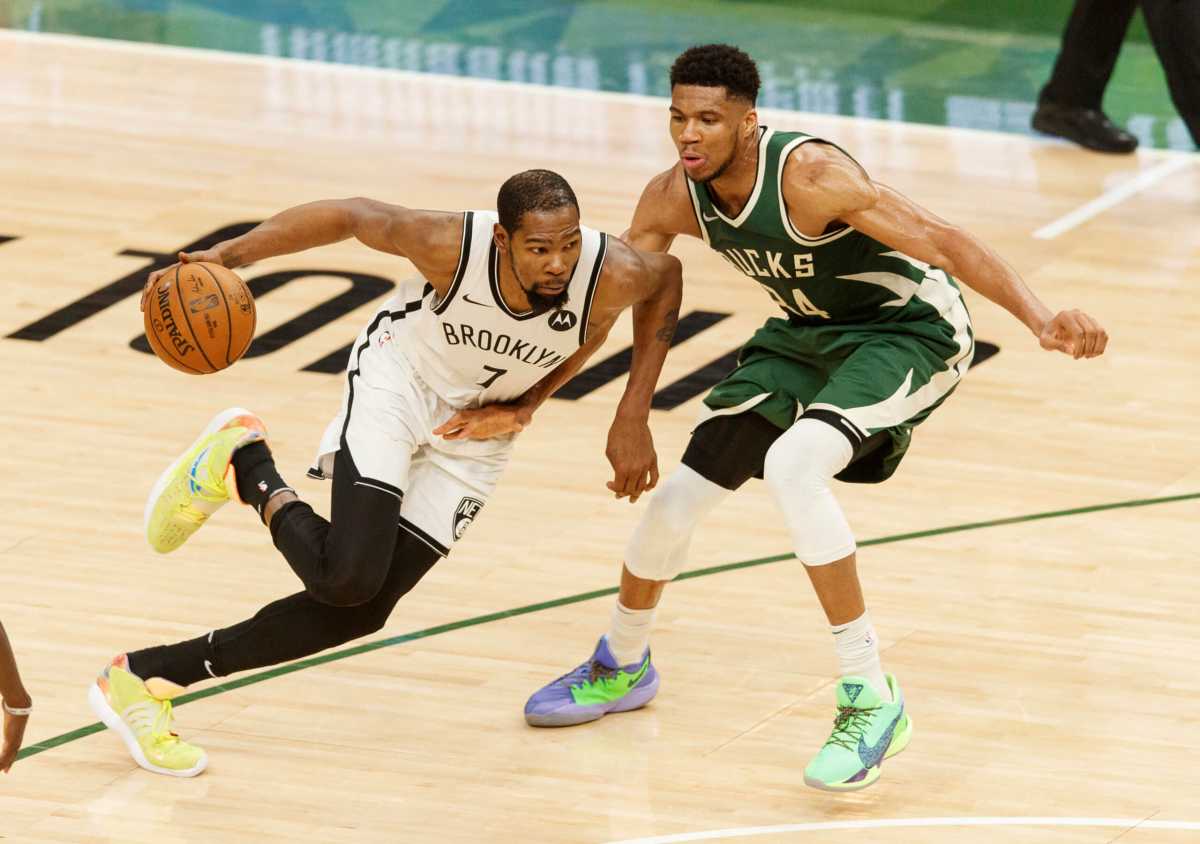 Kevin Durant Giannis Antetokounmpo Nets Bucks