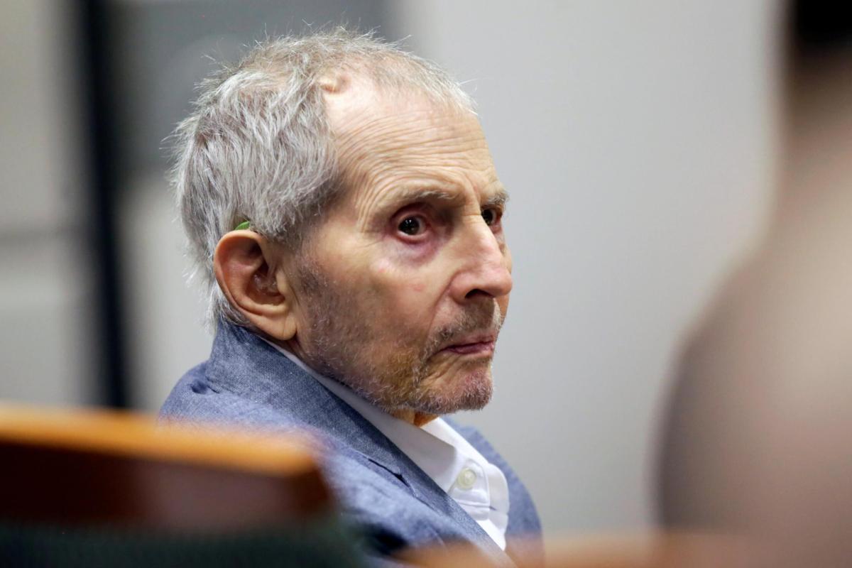 FILE PHOTO: Real estate heir Robert Durst looks over during his murder trial in Los Angeles