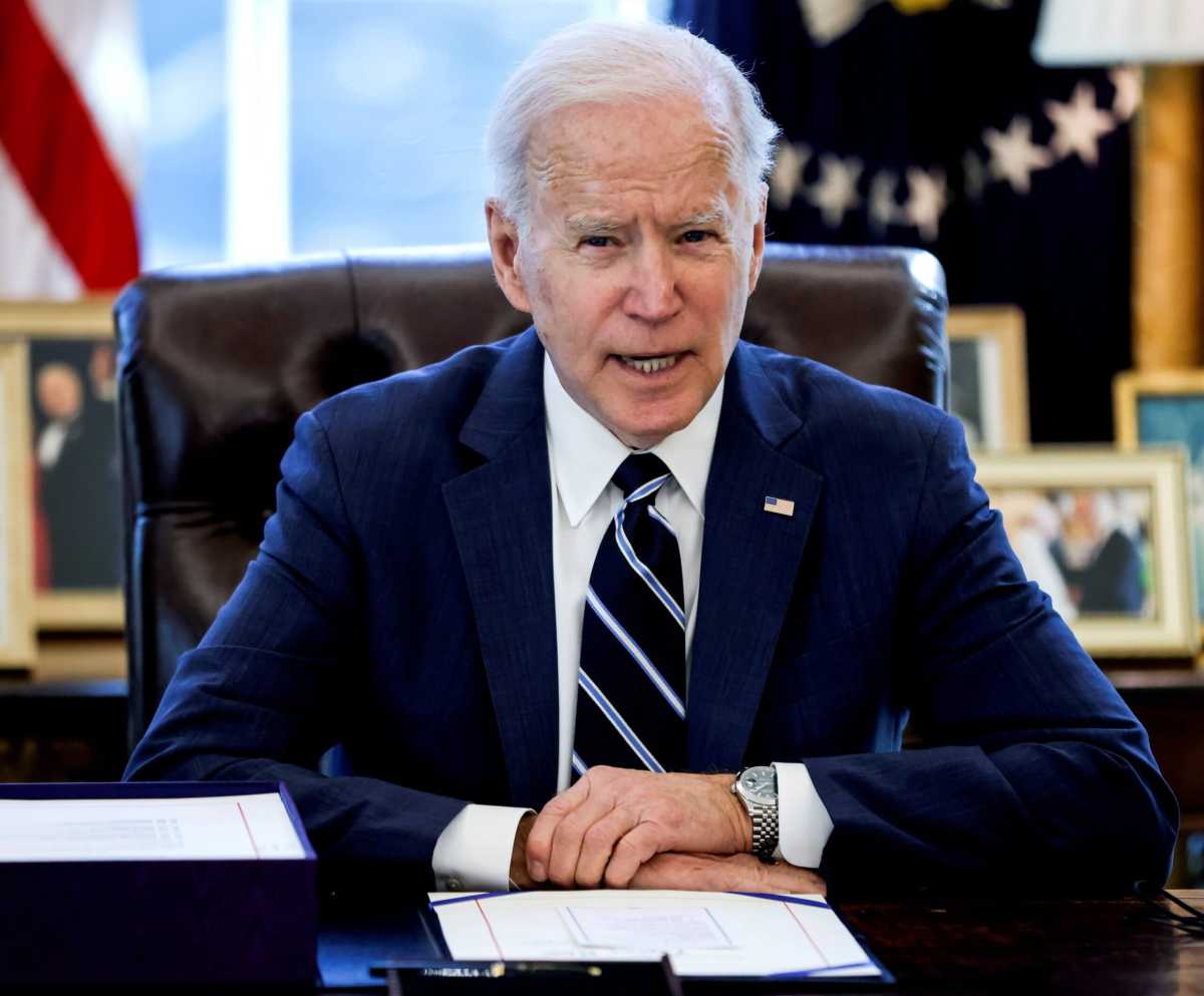 FILE PHOTO: U.S. President Biden signs the American Rescue Plan in Washington