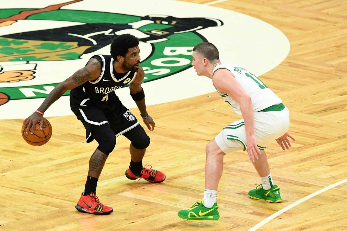 Kyrie Irving Celtics Nets water bottle