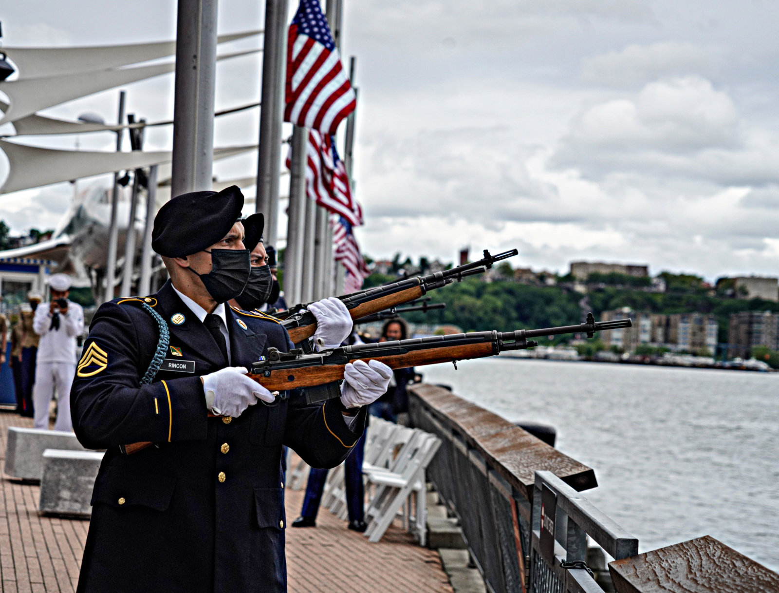 Intrepid Memorial Day ceremony honors sacrifice, but also appeals for