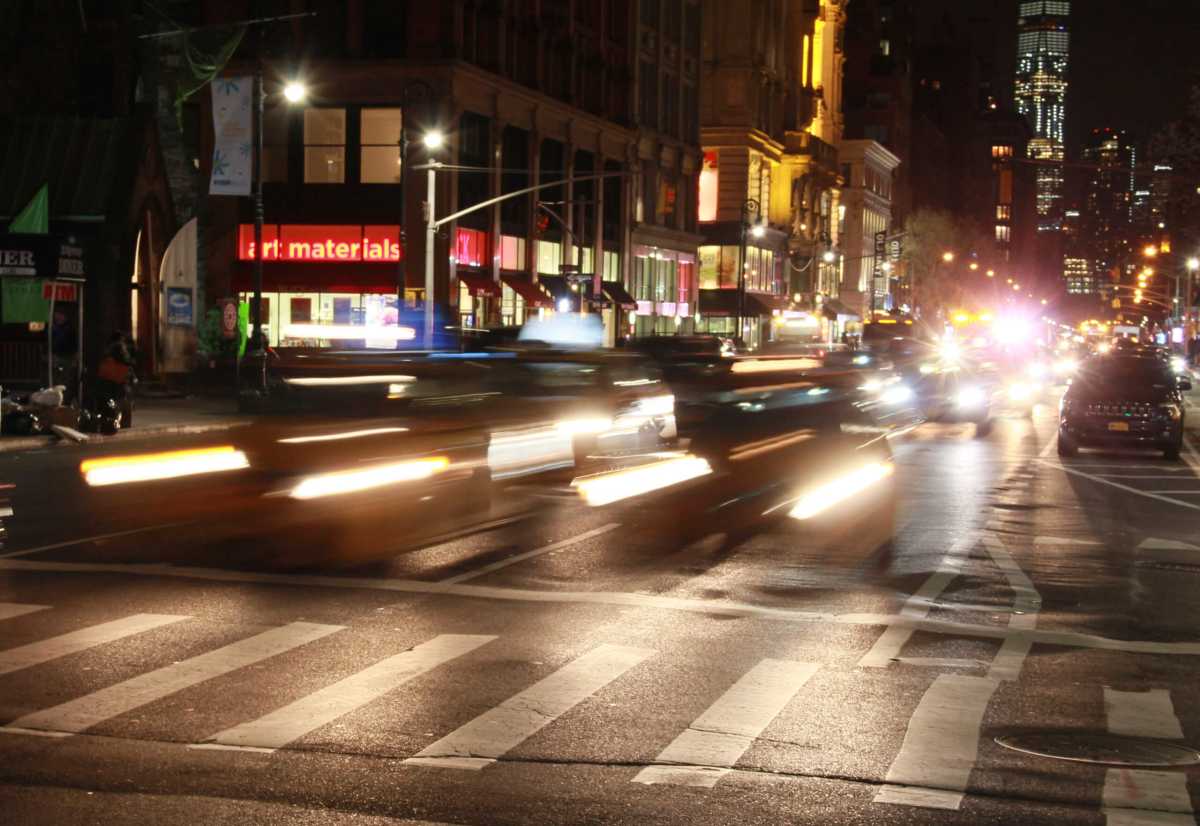 Oncoming Traffic At Night