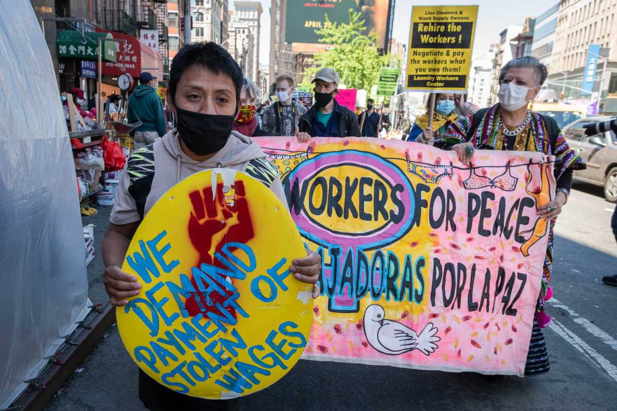 Workers unite on May Day demading union rights