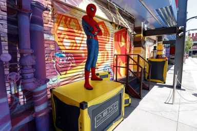 The Avengers Campus area at Disney California Adventure Park in Anaheim