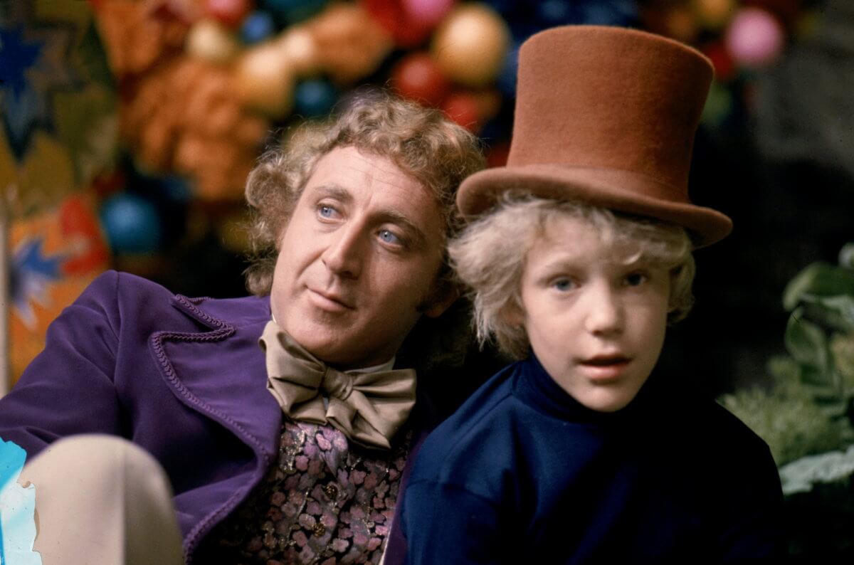 A handout image shows Gene Wilder as Willy Wonka and Peter Ostrum as Charlie Bucket in the 1971 film ‘Willy Wonka & the Chocolate Factory.’
