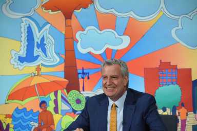 Mayor Bill de Blasio holds a media availability at City Hall on Tuesday, June 1, 2021. Michael Appleton/Mayoral Photography Office
