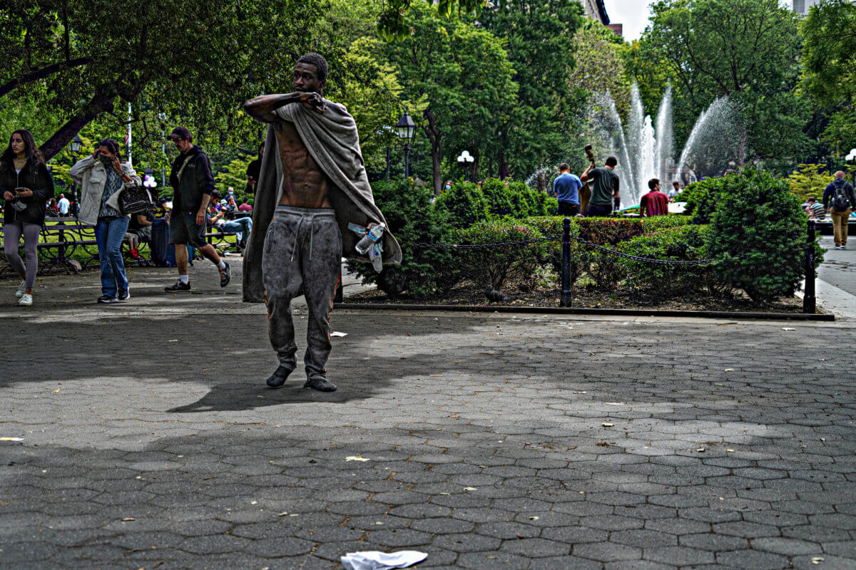 Life goes on at Washington Square Park as residents aren't scared away 