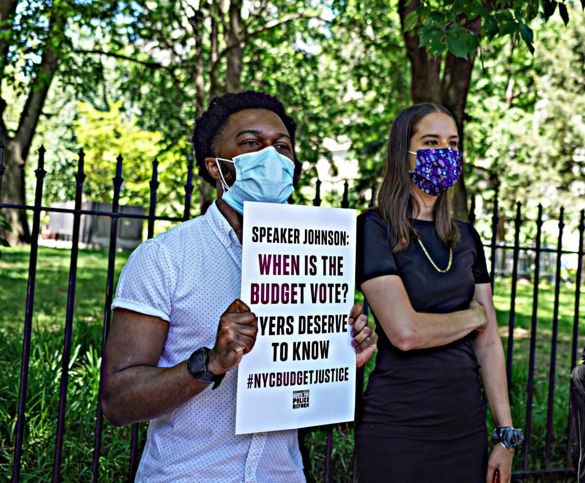 Protesters demand the $1B defund the NYPD promise be kept 6