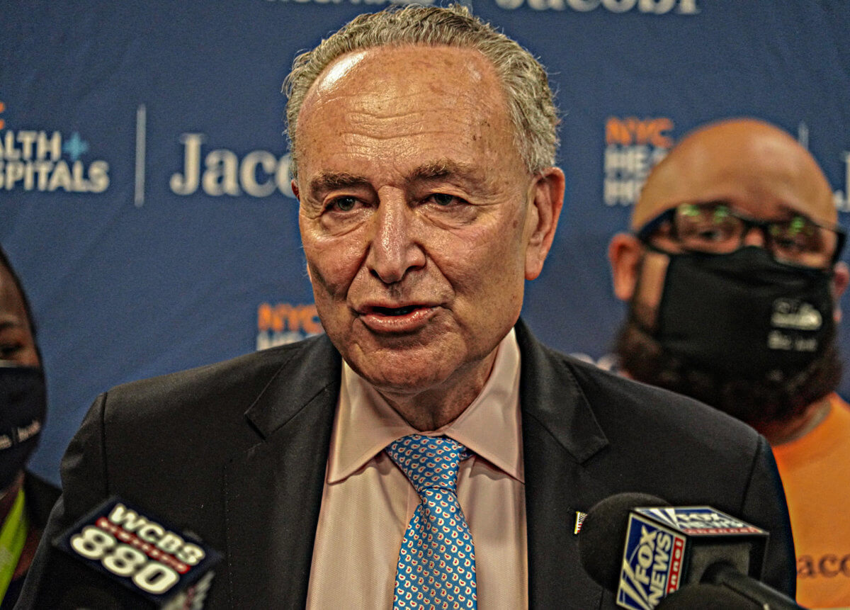 Schumer joins Bronx Reps. AOC and Bowman calling for federal funding to reduce gun violence 6