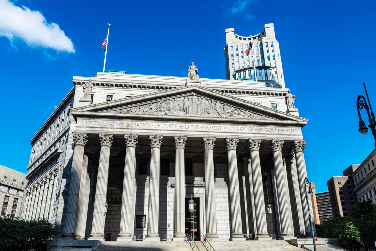 New York State Supreme Court Building in New York City, USA