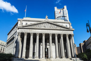 New York State Supreme Court Building in New York City, USA