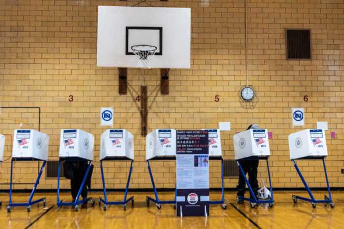 A polling site on special election day in Far Rockaway, Queens on Feb. 23. (Photo by Gabriele Holtermann)