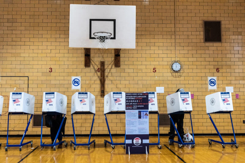 A polling site on special election day in Far Rockaway, Queens on Feb. 23. (Photo by Gabriele Holtermann)