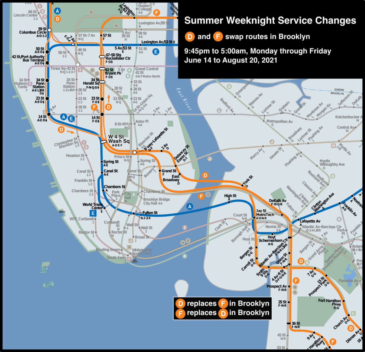 MTA announces summer service changes for subway track and signal