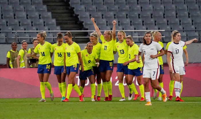 US women's soccer Sweden Olympics