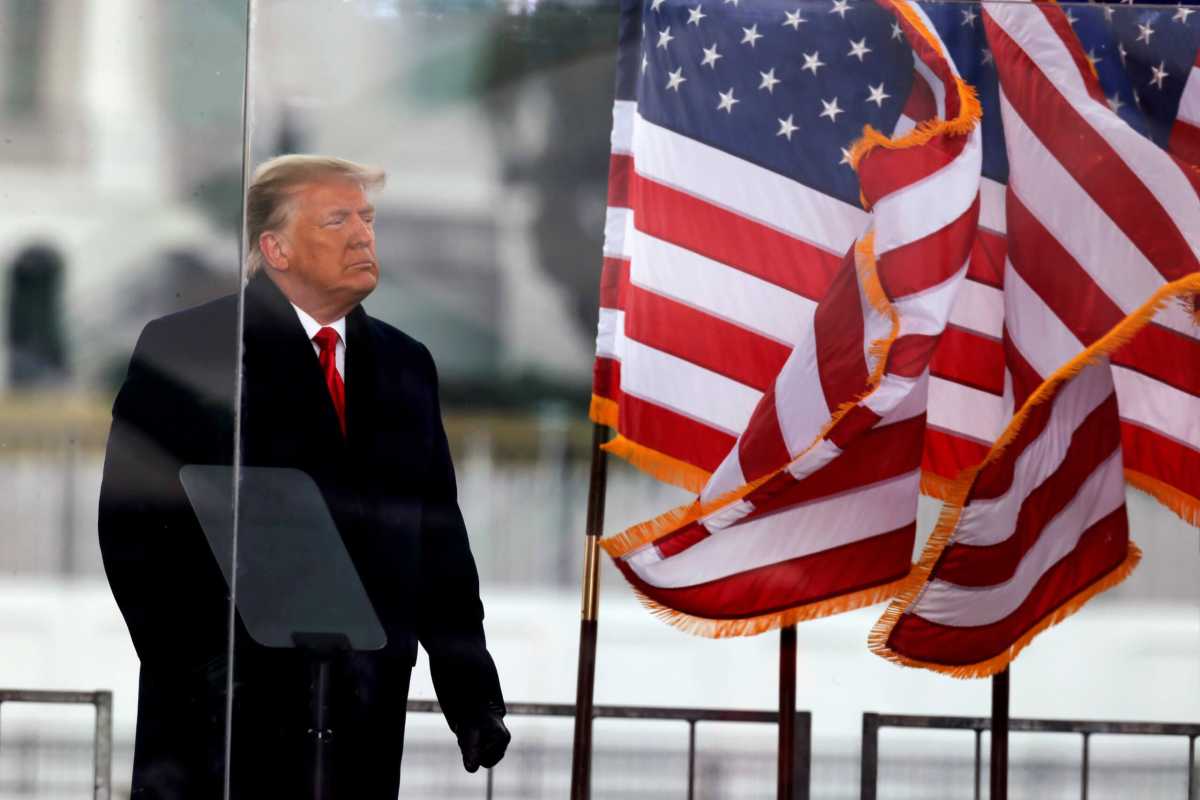 FILE PHOTO: FILE PHOTO: U.S. President Donald Trump holds a rally to contest the certification of the 2020 U.S. presidential election results by the U.S. Congress in Washington