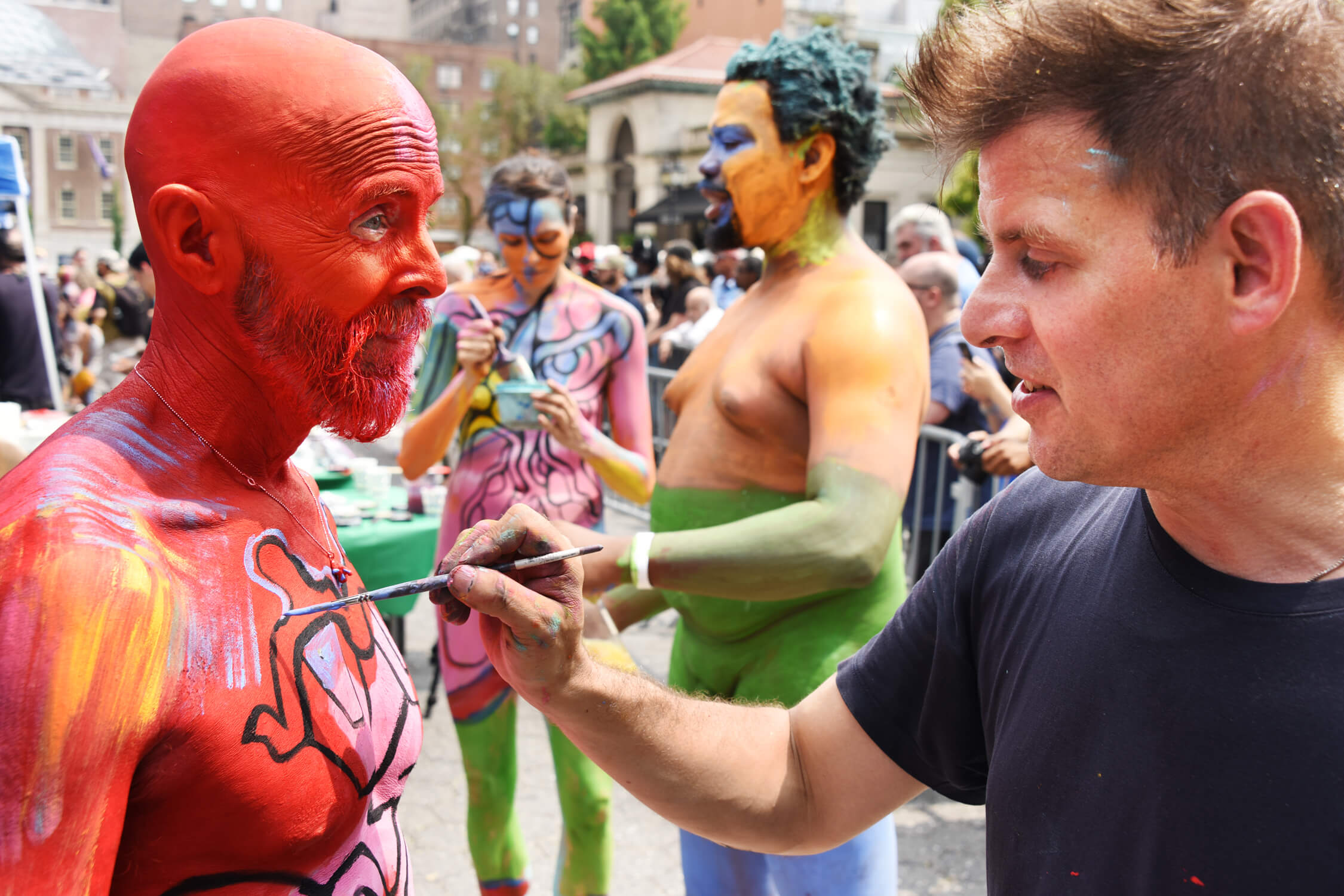 'Body Painting Day' brings daring splashes of color to Union Square 4