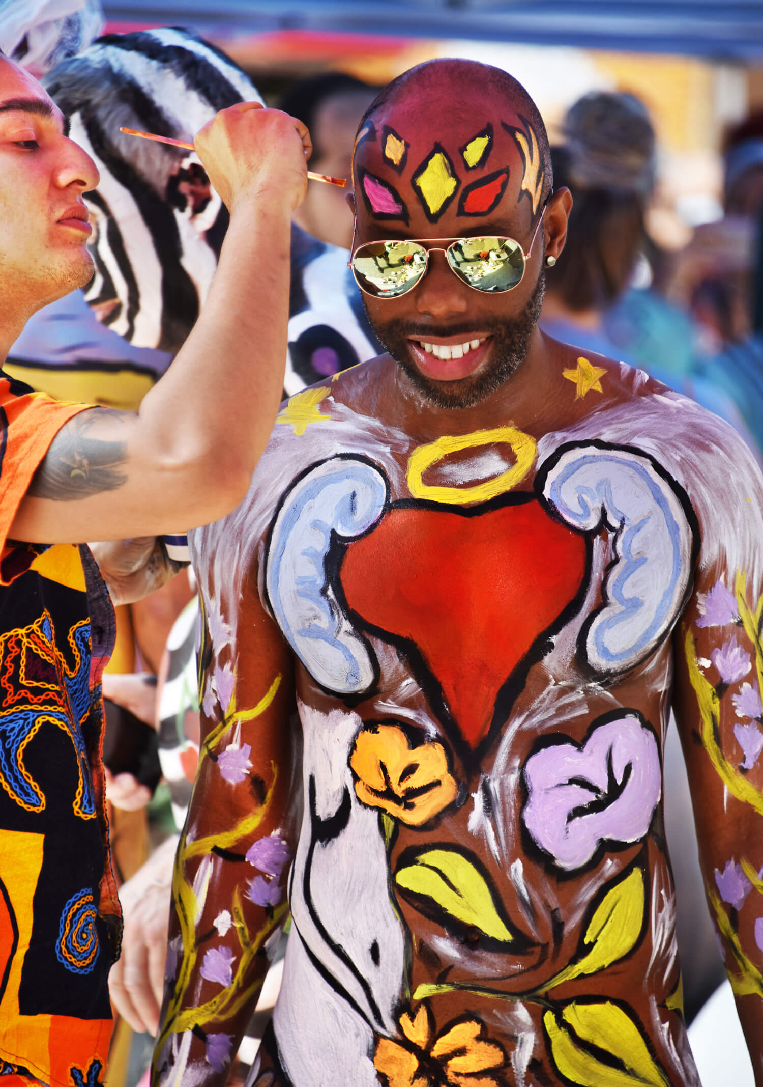 ‘Body Painting Day’ brings daring splashes of color to Union Square