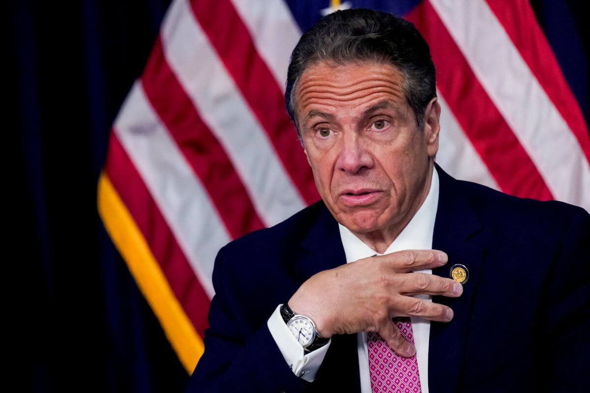 FILE PHOTO: New York Governor Cuomo holds a news conference, in New York