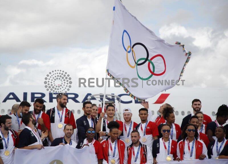 2025 Olympics Paris Olympic Flag Arrives In Paris Ahead Of 2025 Games