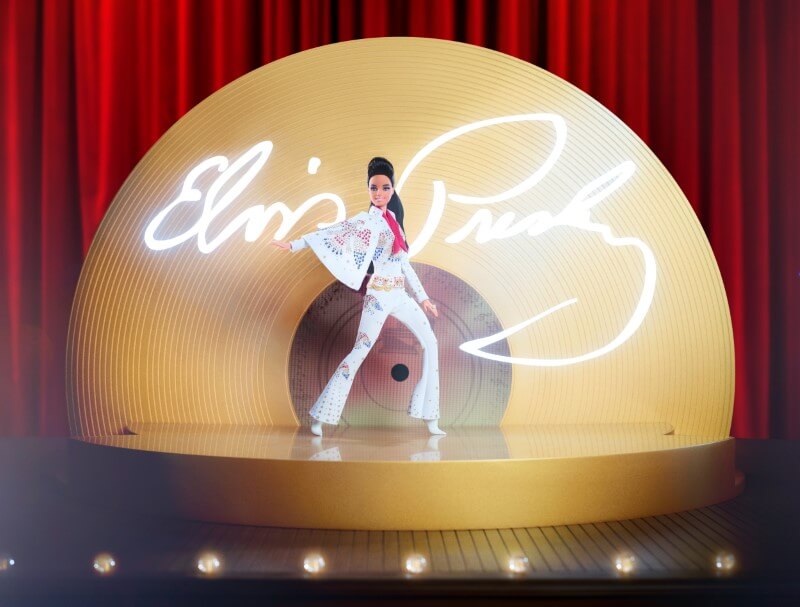 A special edition Elvis Barbie doll