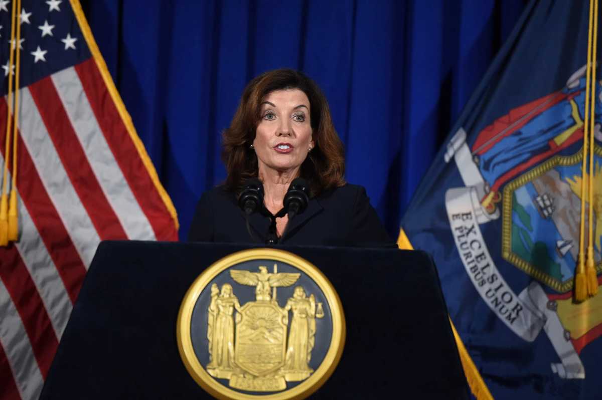 Lt. Gov. Kathy Hochul in Albany, New York